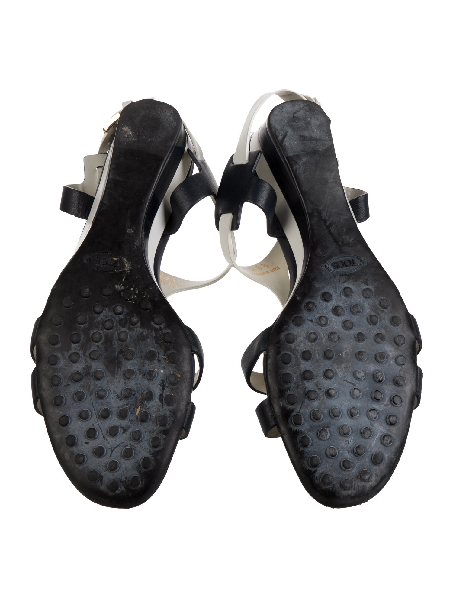 Tod's Leather T-Strap Sandals